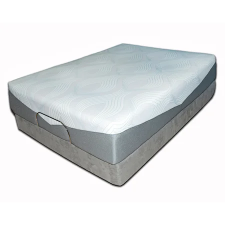 King Latex 13" Hybrid Mattress and Eco-Base Foundation